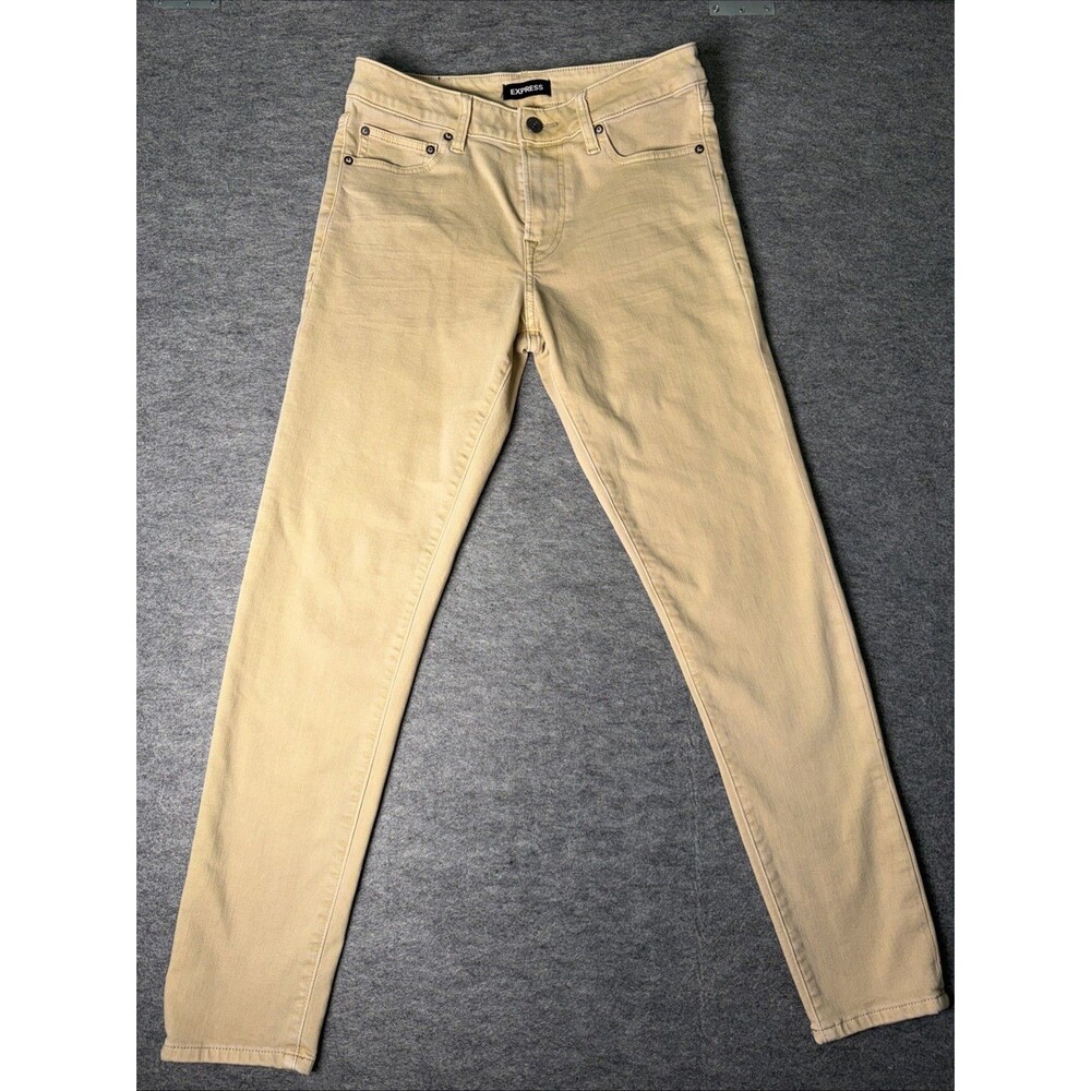 EXPRESS Men's Light Green Stretch Athletic Skinny Pants - Size 29x32